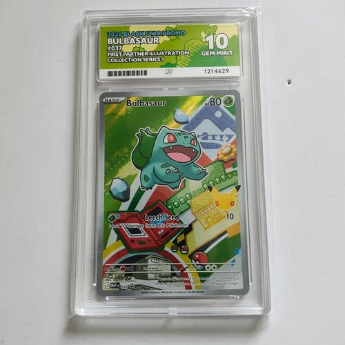Bulbasaur 037 Black Star Promo ACE Grading GEM MINT 10 First Partner Pokemon